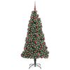 vidaXL Artificial Pre-lit Christmas Tree with Ball Set Green 180 cm