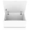 vidaXL Storage Box White 50x30x28 cm Engineered Wood