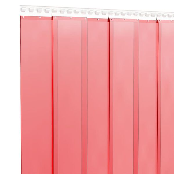 vidaXL Door Curtain Red 300 mmx2.6 mm 10 m PVC
