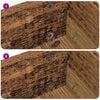 vidaXL Self-adhesive Screw Cover 2 pcs Old Wood &Oslash; 20 x 0.5 mm