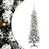 vidaXL Artificial Christmas Tree with 150 LEDs with Stand White 120 cm