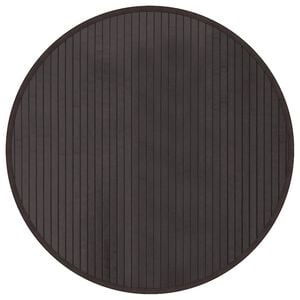 vidaXL Rug Round Dark Brown60 cm Bamboo