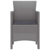 vidaXL Garden Chair 2 pcs Light grey 53 x 49 x 85 cm PP
