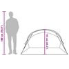 vidaXL Beach Tent 2-Person Grey Pop-up Waterproof