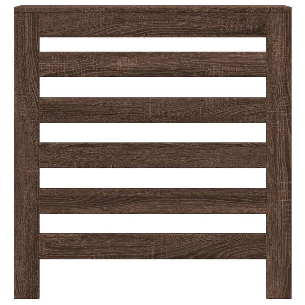 vidaXL Radiator Cover Brown Oak 78x20x82 cm Engineered Wood
