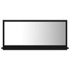 vidaXL Bathroom Mirror Black 80x10.5x37 cm Engineered Wood