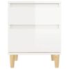 vidaXL Bedside Cabinets 2 pcs High Gloss White 40x35x50 cm