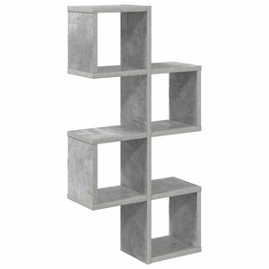 vidaXL Wall Shelf Concrete Grey 39 x 15 x 76 cm