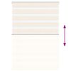 vidaXL Zebra Blind Marble Beige 100x100 cm Fabric Width 95.9 cm Polyester