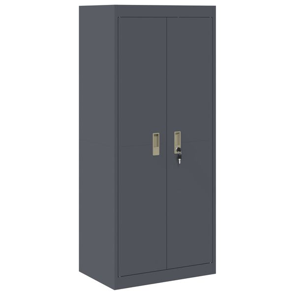 vidaXL Storage Cabinet Anthracite 60 x 40 x 140 cm Steel