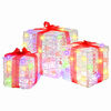 vidaXL Gift Box with 60 LEDs 3 pcs Multicolour 20 x 20 x 20 cm Acrylic