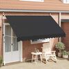 vidaXL Manual Retractable Awning 350 cm Anthracite