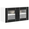 vidaXL Kitchen Cabinet Black 80 x 31 x 40 cm Engineered Wood