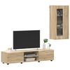 vidaXL TV Cabinet Set with Drawer FLORIN Sonoma Oak Engineered Wood