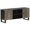 vidaXL TV Cabinet Black 105x33x46 cm Solid Wood Mango