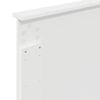 vidaXL Bed Frame with Headboard White 90 x 190 cm Engineered Wood