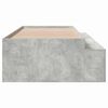 vidaXL Bed Frame Concrete Grey 100 x 200 cm Engineered Wood