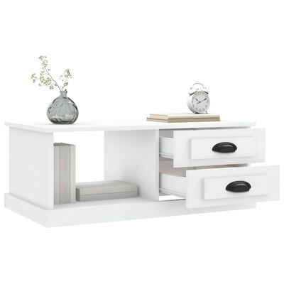 vidaXL Coffee Table White 90x50x35 cm Engineered Wood