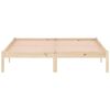 vidaXL Bed Frame without Mattress 152x203 cm Solid Wood Pine Queen