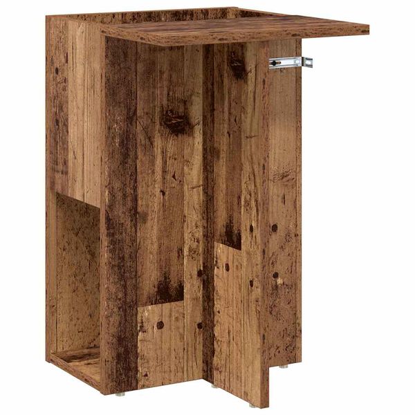 vidaXL End Table Old Wood 35 x 40 x 55 cm Engineered Wood
