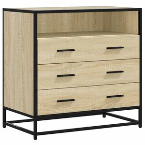 vidaXL Drawer Cabinet Sonoma Oak 70x41x70 cm Engineered Wood
