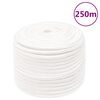 vidaXL Boat Rope Full White 14 mm 250 m Polypropylene