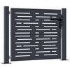 vidaXL Garden Gate Anthracite 100x75 cm Steel Square Design