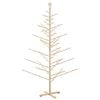 vidaXL Wooden Christmas Tree with Stand Natural 210 cm Solid pine wood