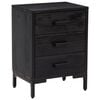 vidaXL Bedside Cabinets 2 pcs Black 40x30x55 cm Solid Wood Pine