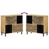 vidaXL Side Cabinet 80x33x75 cm Solid Wood Mango