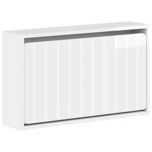 vidaXL Wall-Mounted Shoe Cabinet ZWOLLE 71 x 17 x 43 cm