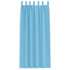 vidaXL Blackout Curtains with Rings 2 pcs Light Blue 225 x 140 cm