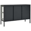 vidaXL Sideboard Anthracite 105x35x70 cm Steel and Glass