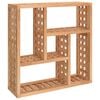 vidaXL Wall Shelf 49x15x49 cm Solid Wood Walnut