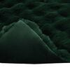 vidaXL Faux Rabbit Fur Blanket Dark Green 220 x 240 cm Polyester