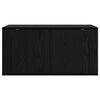 vidaXL Wall Mounted TV Cabinet Black oak 80 x 34.5 x 40 cm