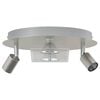 vidaXL Ceiling Spotlight Nickel 29 x 29 x 11 cm Steel and Glass