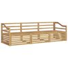 vidaXL Outdoor Sofa Set 3 pcs White Solid Acacia Wood