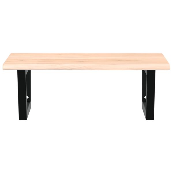 vidaXL Basin Shelf Wall Mounted Steel and Solid Wood Oak