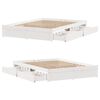 vidaXL Bed Frame without Mattress White 120x190 cm Small Double Solid Wood Pine