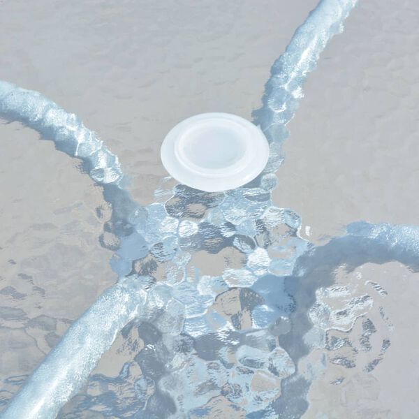 vidaXL Bistro Table Grey 80x71 cm Steel