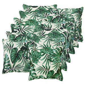 vidaXL Cushion Cover 12 pcs HOUTEN Leaf Pattern 40 x 40 cm Polyester