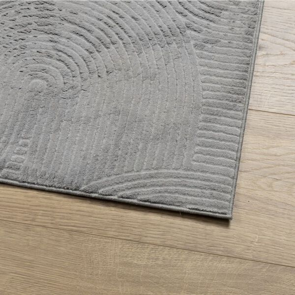 vidaXL Rug IZA Short Pile Scandinavian Look Grey 80x150 cm