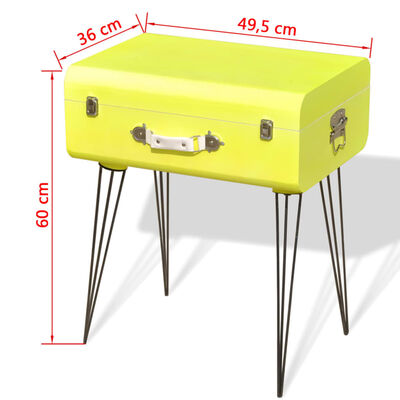 vidaXL Side Cabinet 49.5x36x60 cm Yellow
