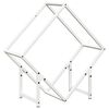 vidaXL Firewood Rack White 60x25x60 cm Cold-rolled steel