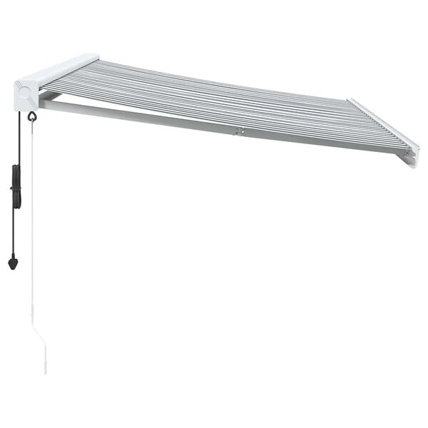 vidaXL Retractable Awning Anthracite and White 3x2.5 m Fabric&Aluminium