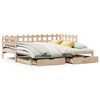 vidaXL Daybed with Trundle and Drawers without Mattress 90x190 cm Single