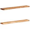 vidaXL Wall Shelves 2 pcs 100x20x3.5 cm Solid Wood Acacia