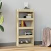 vidaXL Book Cabinet/Room Divider Sonoma Oak 60x30x135 cm Engineered Wood