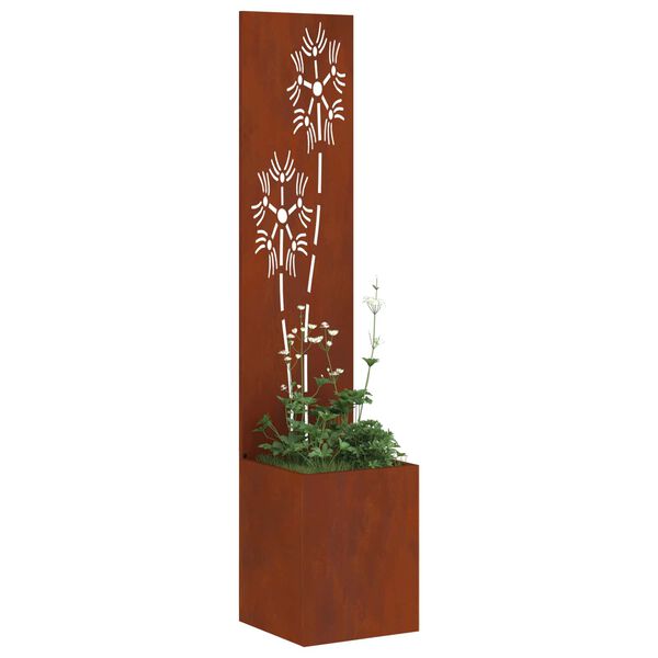 vidaXL Garden Privacy Screen Rusty 32 x 32 x 150 cm Weathering steel